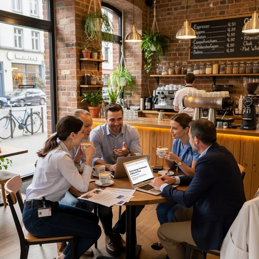 Ein Auto, das sicher auf einer malerischen Landstraße fährt, symbolisiert Schutz und Sicherheit.